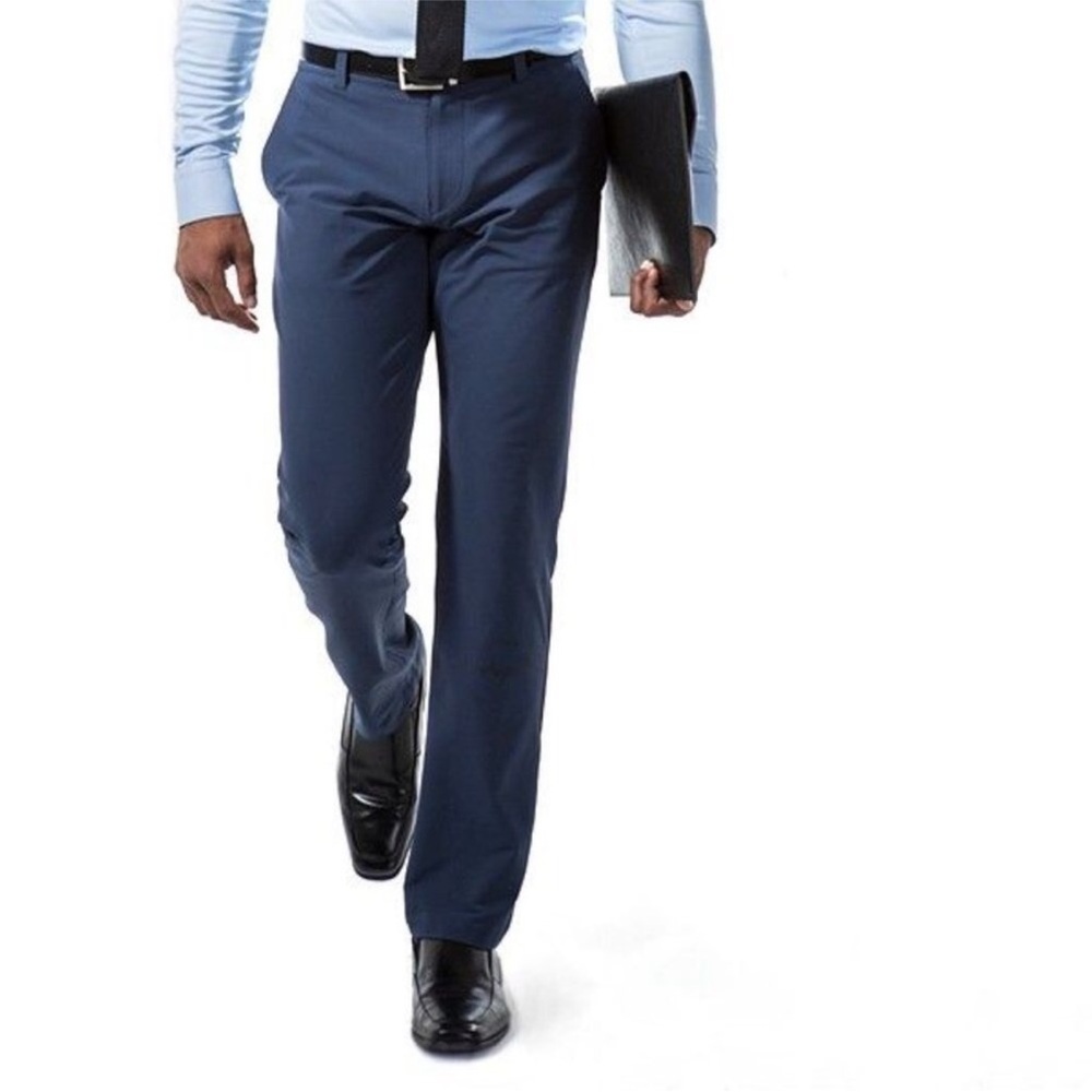 NWT Ministry of Supply Aviator Standard Fit Tech Performance Pants Navy Size 28